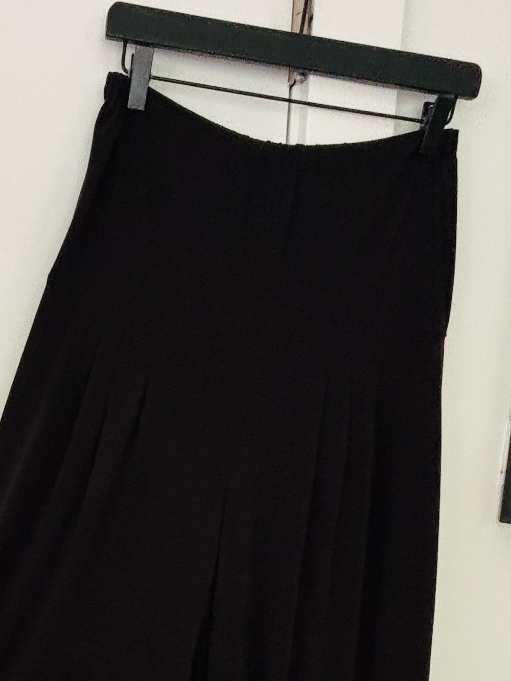 Alembika Black Wide Waist Band Wide leg gaucho pant size 1 13" x 21" - Picture 8 of 8